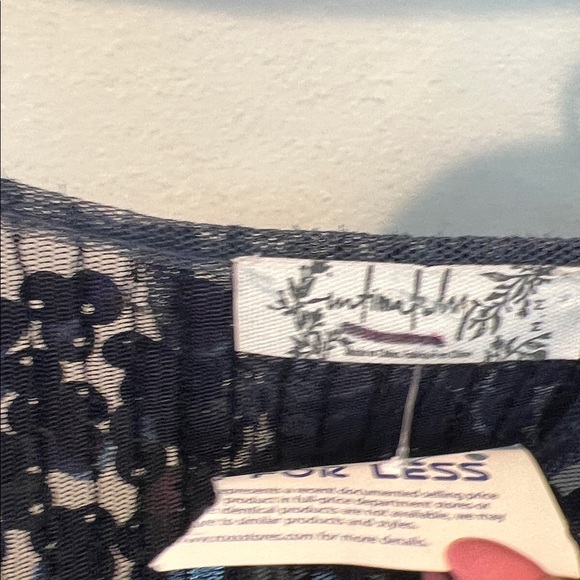 Free people Melrose sequin n lace nwt holiday backless midnight blue bodysuit M - Picture 4 of 14